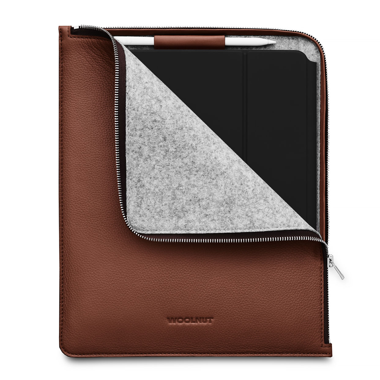 Woolnut Leather Folio iPad Pro 12,9 inch&nbsp;hoesje Cognac