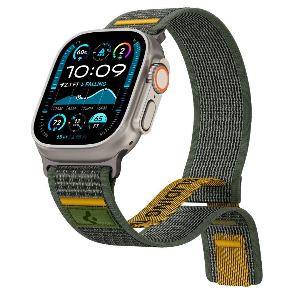 Spigen Athlex Air Apple Watch 49 / &nbsp;46 / 45 / 44 &nbsp;mm bandje groen