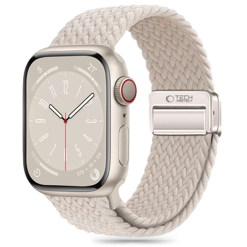 TechProtection Nylon Plus Apple Watch 49 / 46 / 45 / 44 mm bandje beige