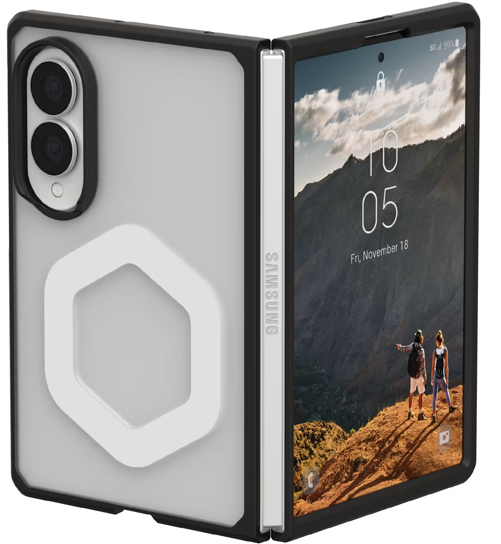 UAG Mouve MagSafe Galaxy Z Fold 8 hoesje ice
