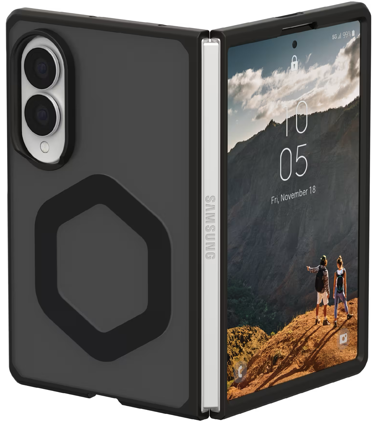 UAG Mouve MagSafe Galaxy Z Fold 8 hoesje ash