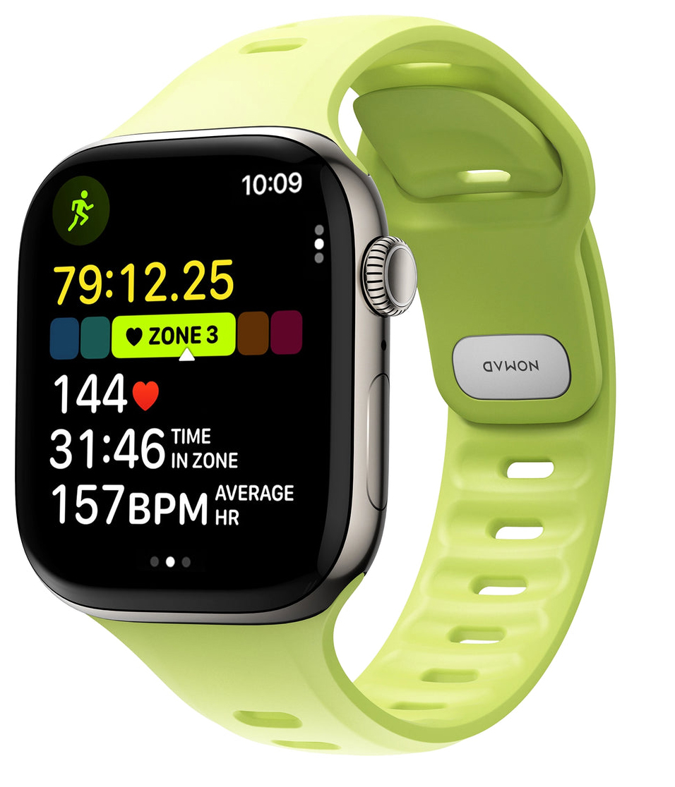 Nomad Tempo FKM Apple Watch 46 /&nbsp;45 mm bandje lumen