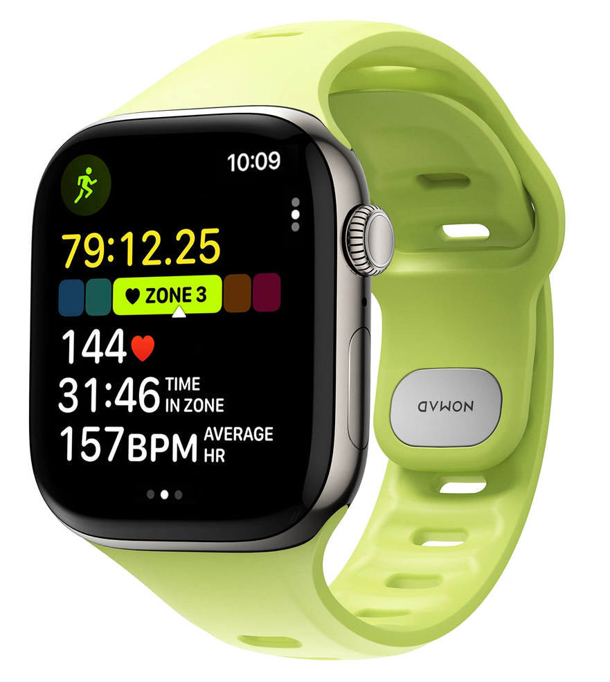 Nomad Tempo FKM Apple Watch 42 / 41 mm bandje lumen
