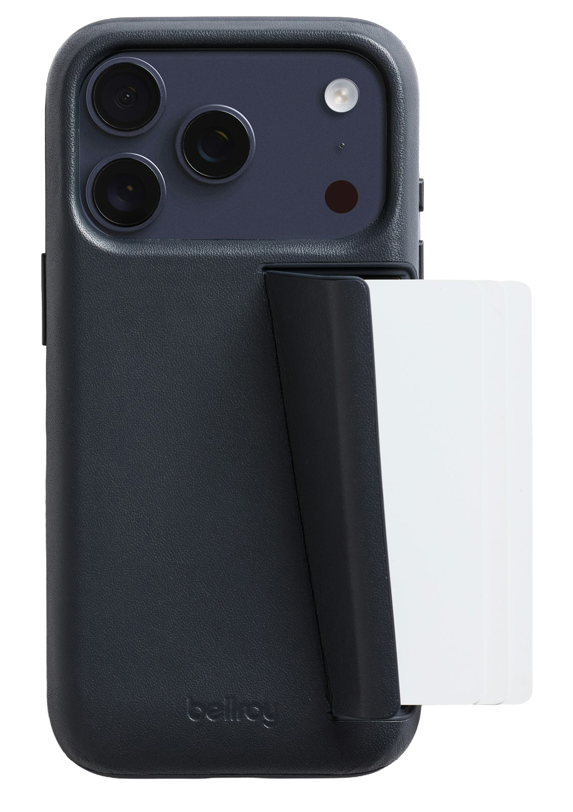 Bellroy Card iPhone 17 Pro wallet hoesje navy