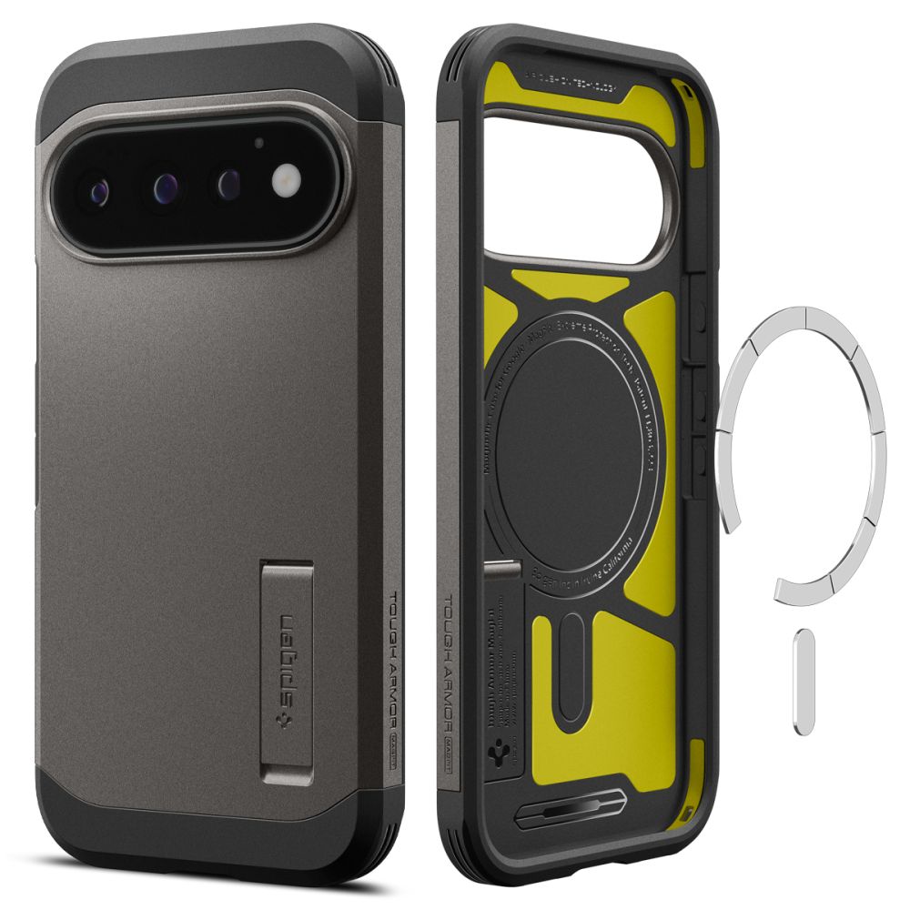 Spigen Tough Armor MagSafe Google Pixel 11 Pro hoesje gun metal