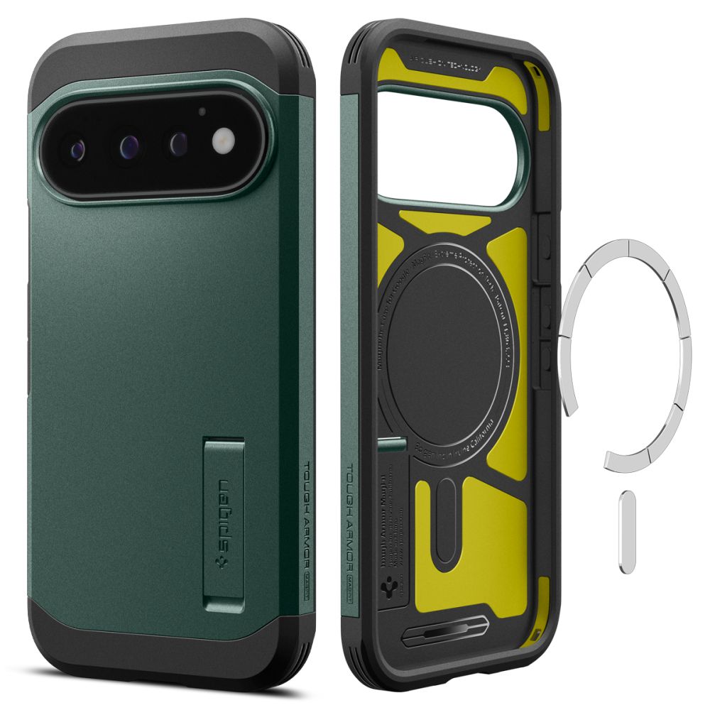 Spigen Tough Armor MagSafe Google Pixel 11 Pro hoesje groen