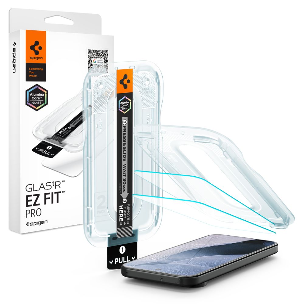 Spigen Glas.tR EZ Fit Pro AC Google Pixel 11 / 11 Pro screenprotector 2 pack