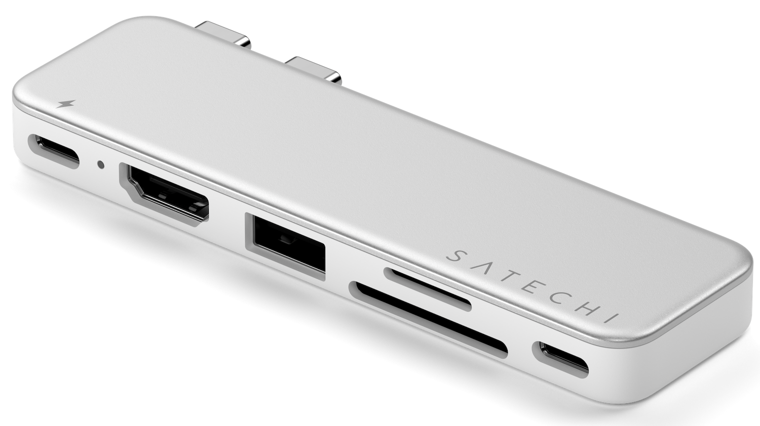 Satechi USB-C Snap MacBook Neo Hub Silber