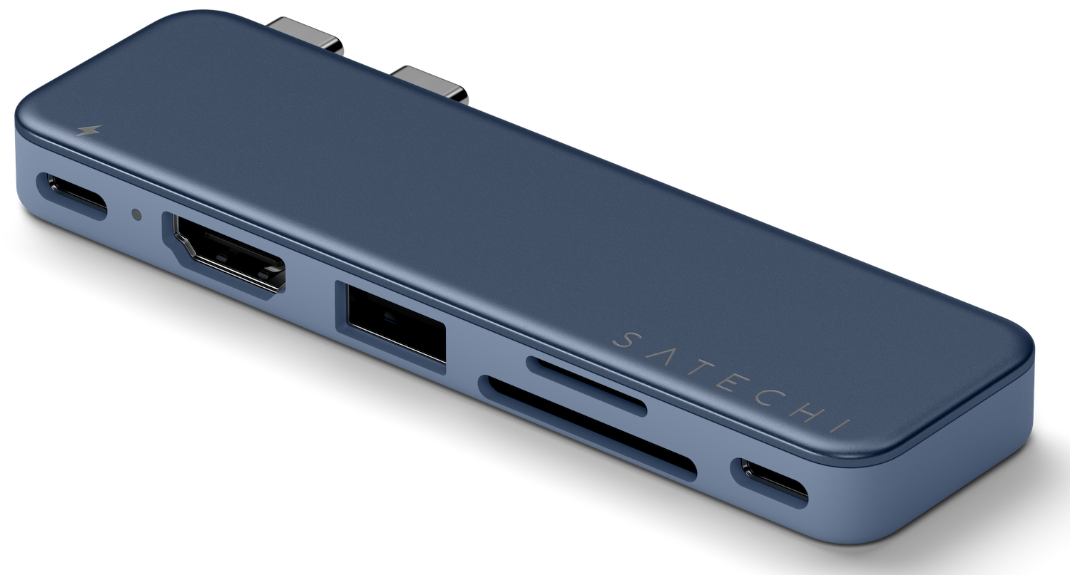 Satechi USB-C Snap MacBook Neo Hub Indigo blau