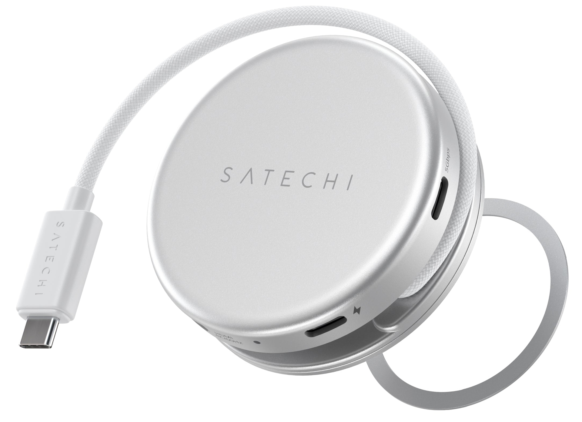 Satechi OntheGo 5 in 1 Multiport Adapter USB-C hub Silver grau