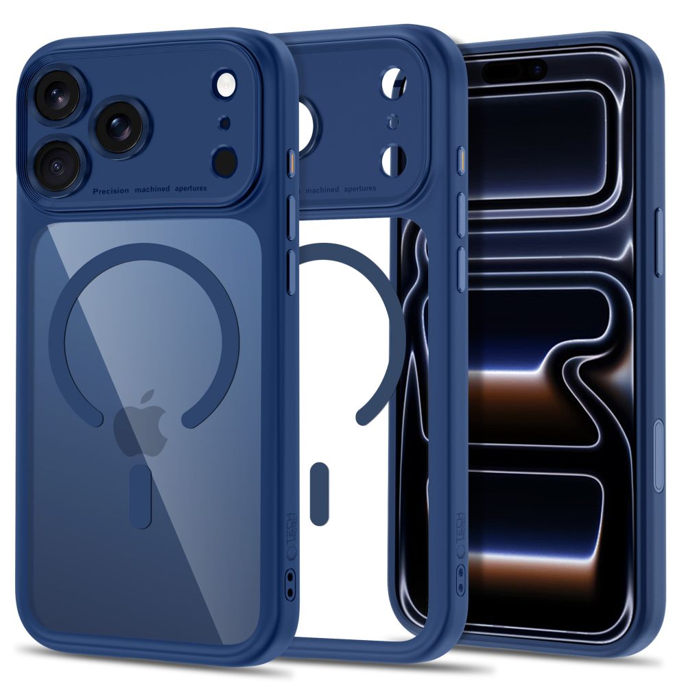 TechProtection Peak CC MagSafe iPhone 18 Pro Max hoesje deep blue
