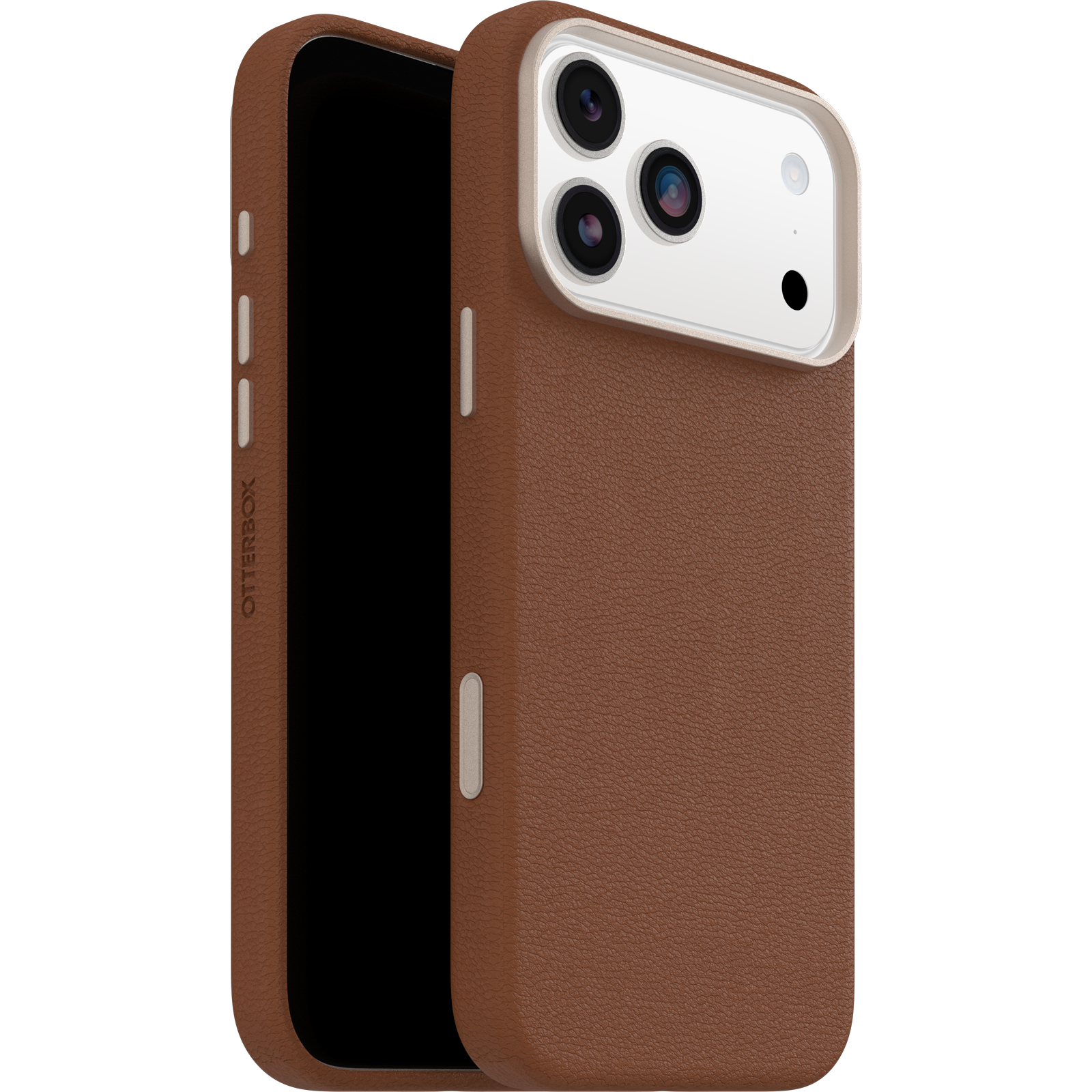 OtterBox Symmetry Leather iPhone 18 Pro Max / 17 Pro Max H&uuml;lle, braun