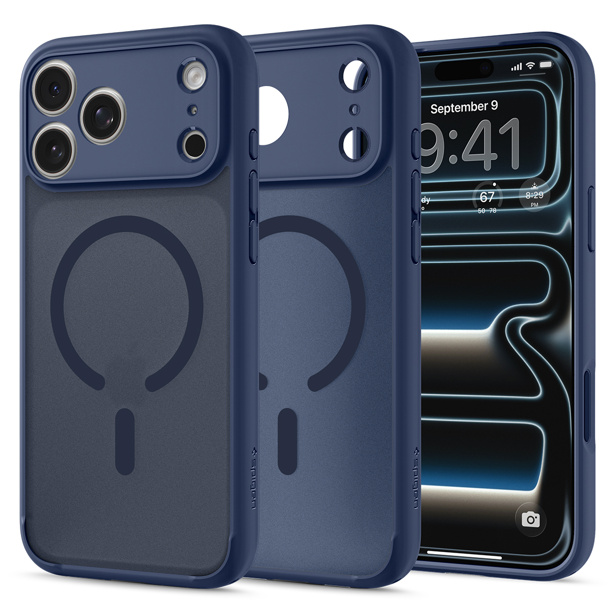Spigen Ultra Hybrid MagSafe iPhone 18 Pro hoesje frost blauw