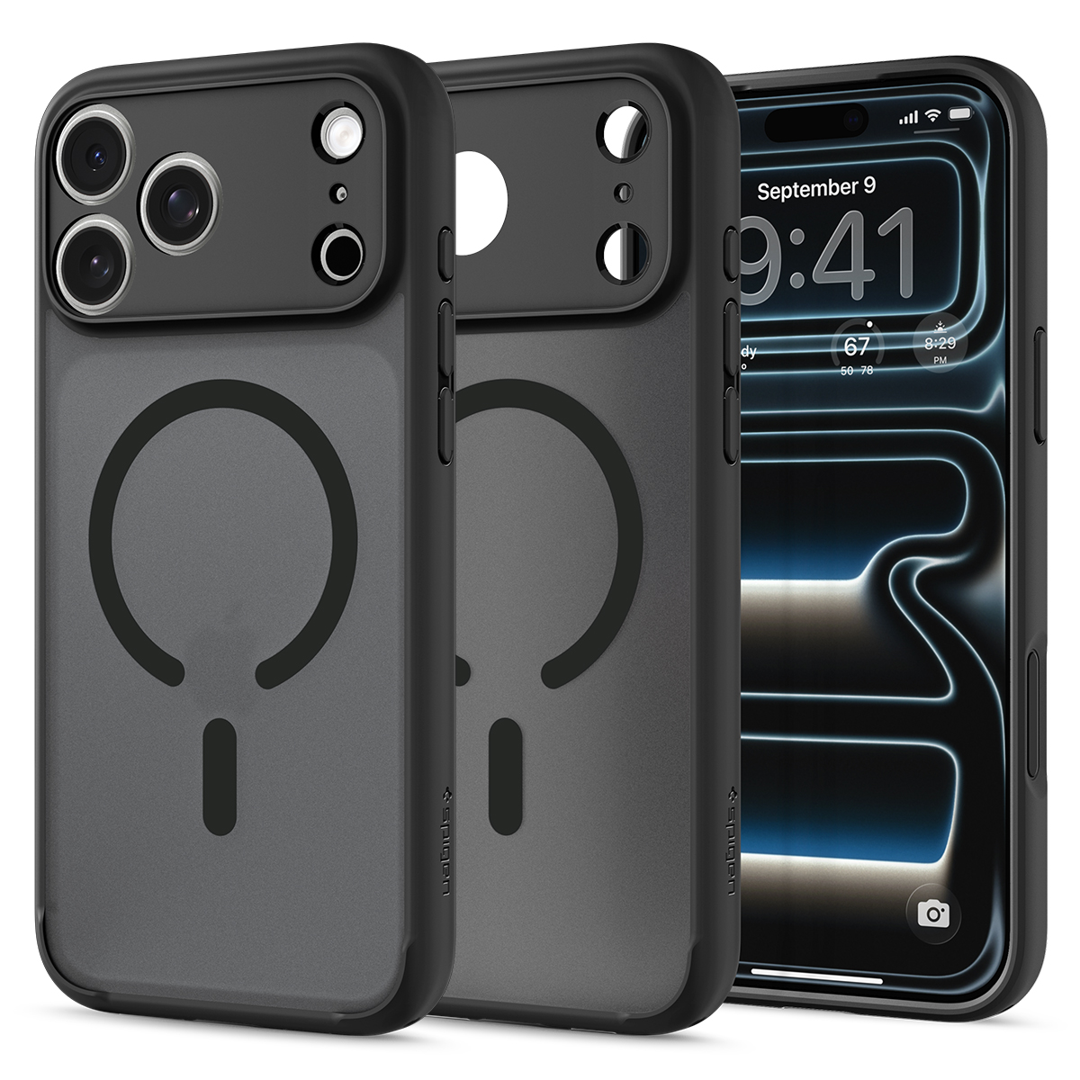 Spigen Ultra Hybrid MagSafe iPhone 18 Pro hoesje frost zwart