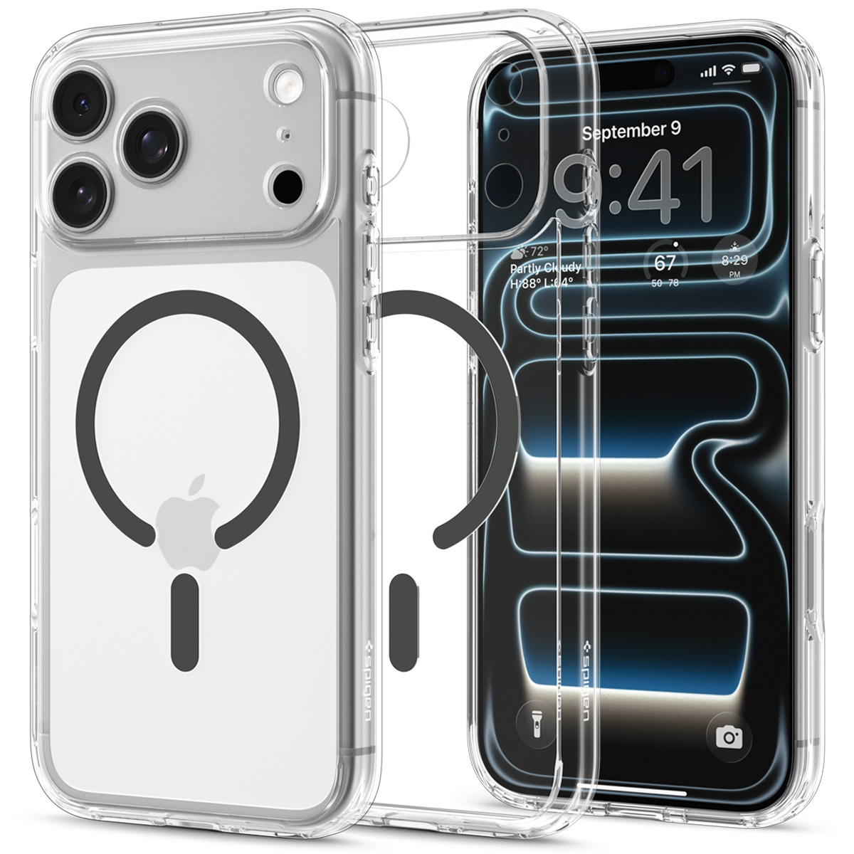 Spigen Ultra Hybrid MagSafe iPhone 18 Pro hoesje grijs