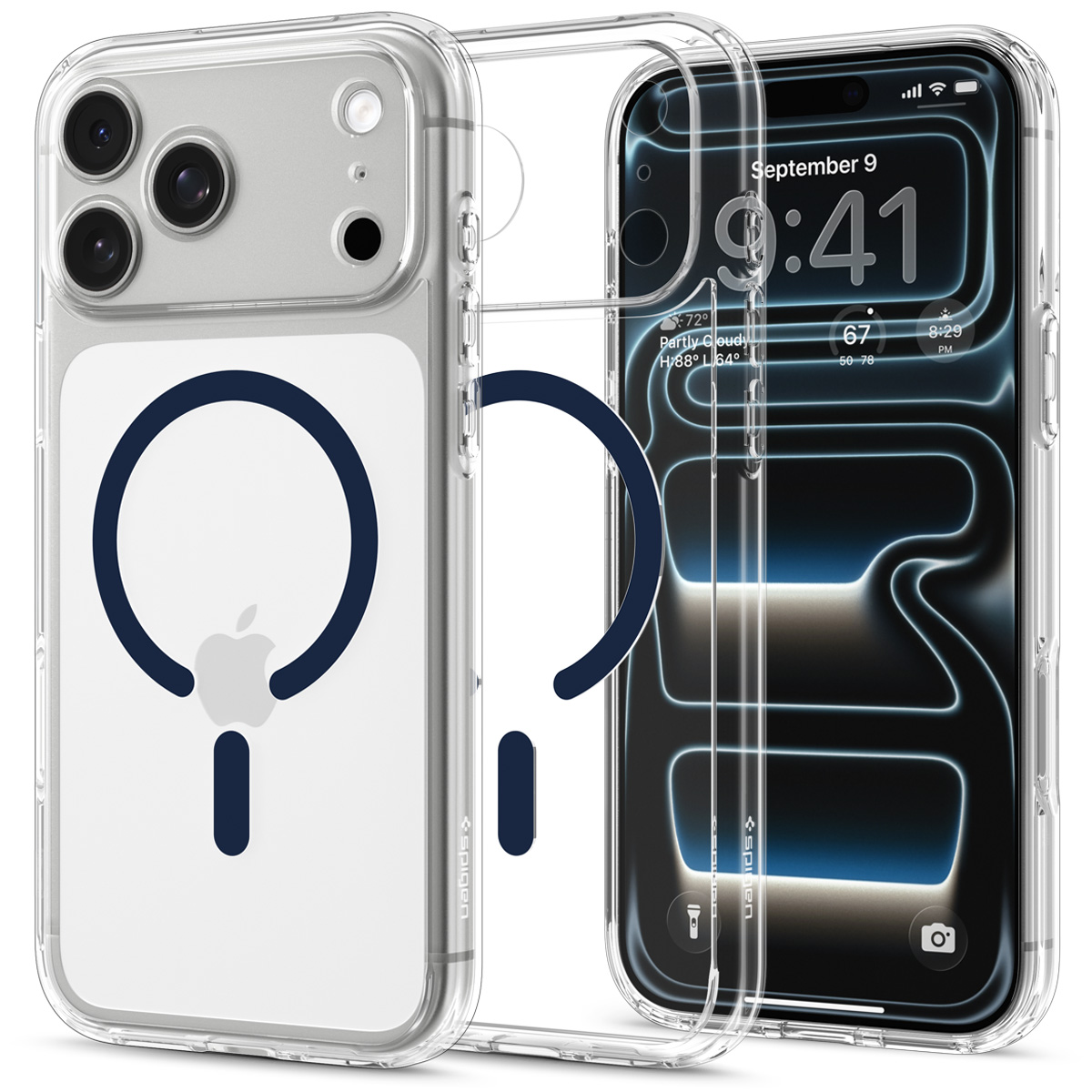 Spigen Ultra Hybrid MagSafe iPhone 18 Pro hoesje blauw
