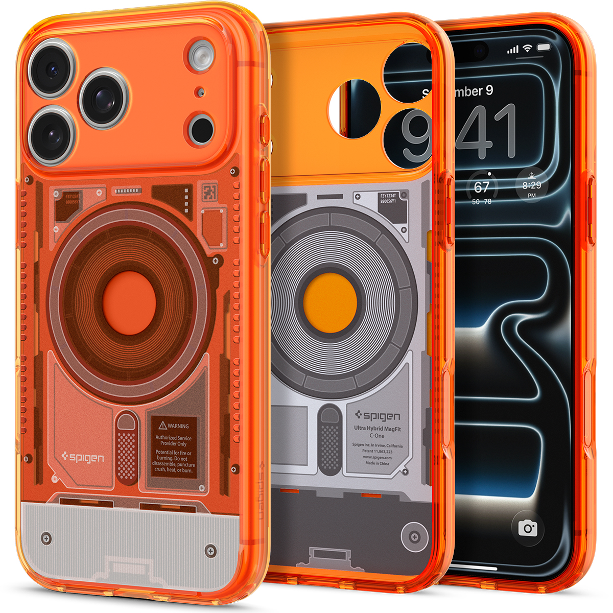 Spigen Ultra Hybrid MagSafe iPhone 18 Pro hoesje C1 oranje 