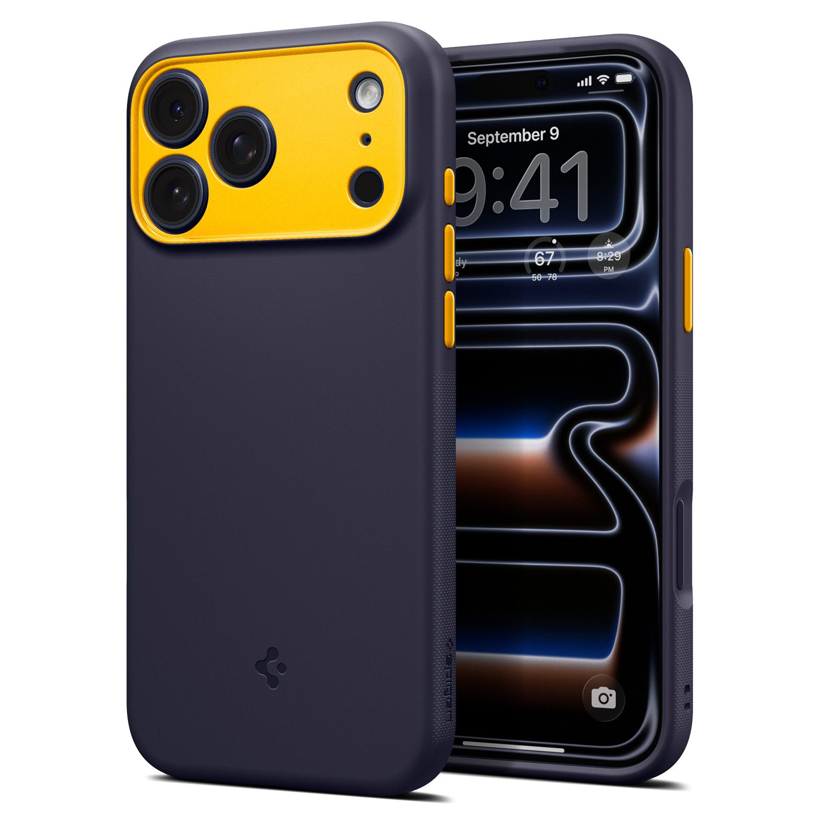Spigen Nano Pop MagSafe iPhone 18 Pro hoesje navy