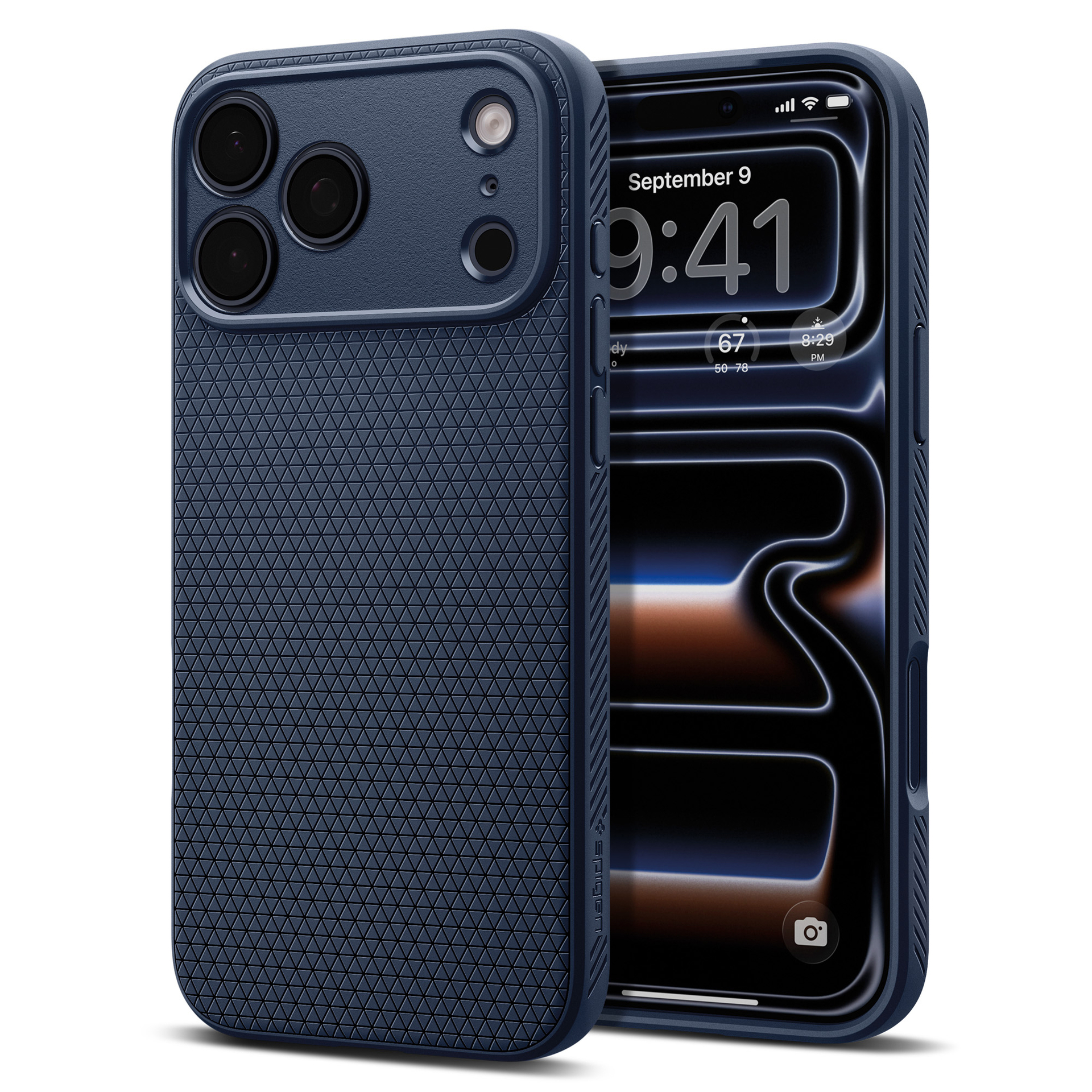 Spigen Liquid Air iPhone 18 Pro hoesje navy 