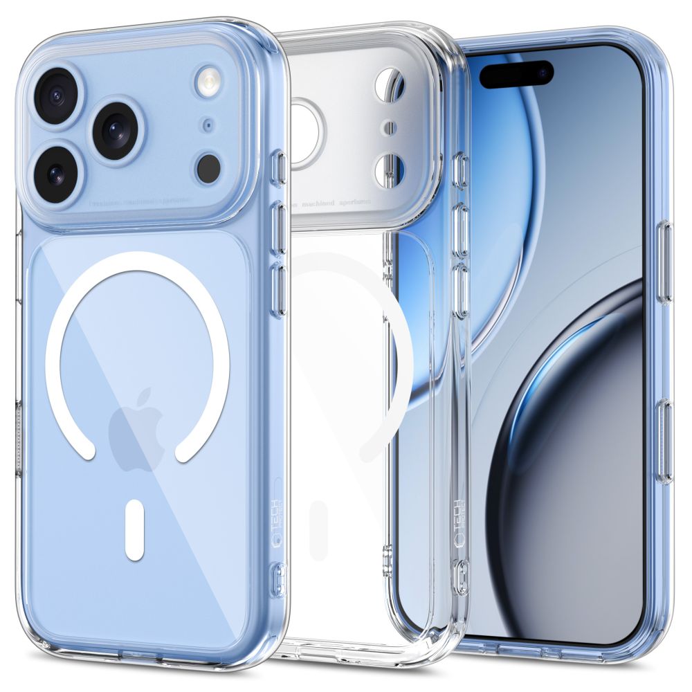 TechProtection Peak CC MagSafe iPhone 18 Pro case transparent