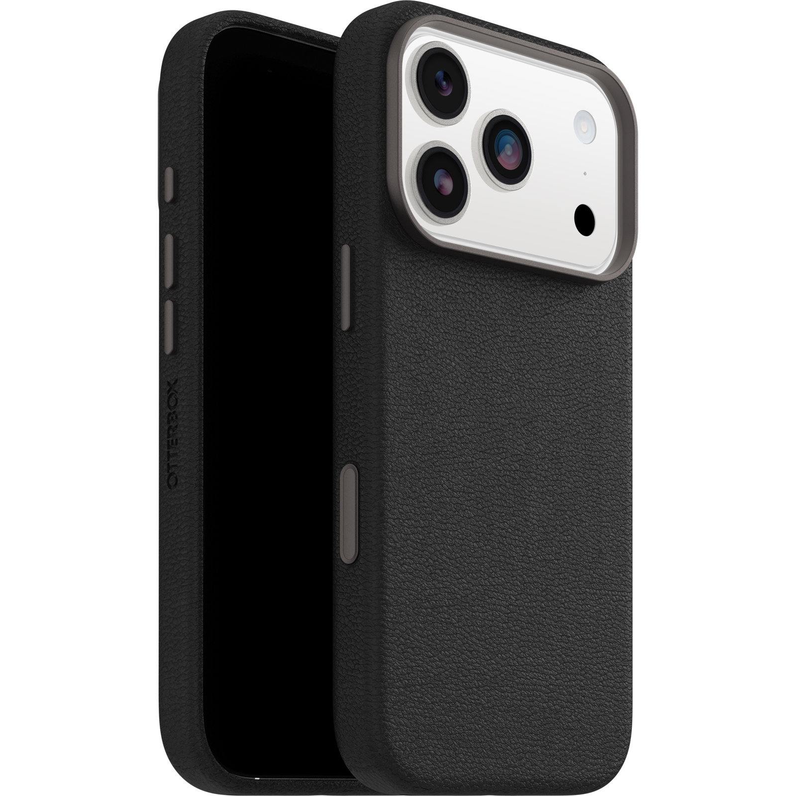 OtterBox Symmetry Leather iPhone 18 Pro / 17 Pro Case, Black