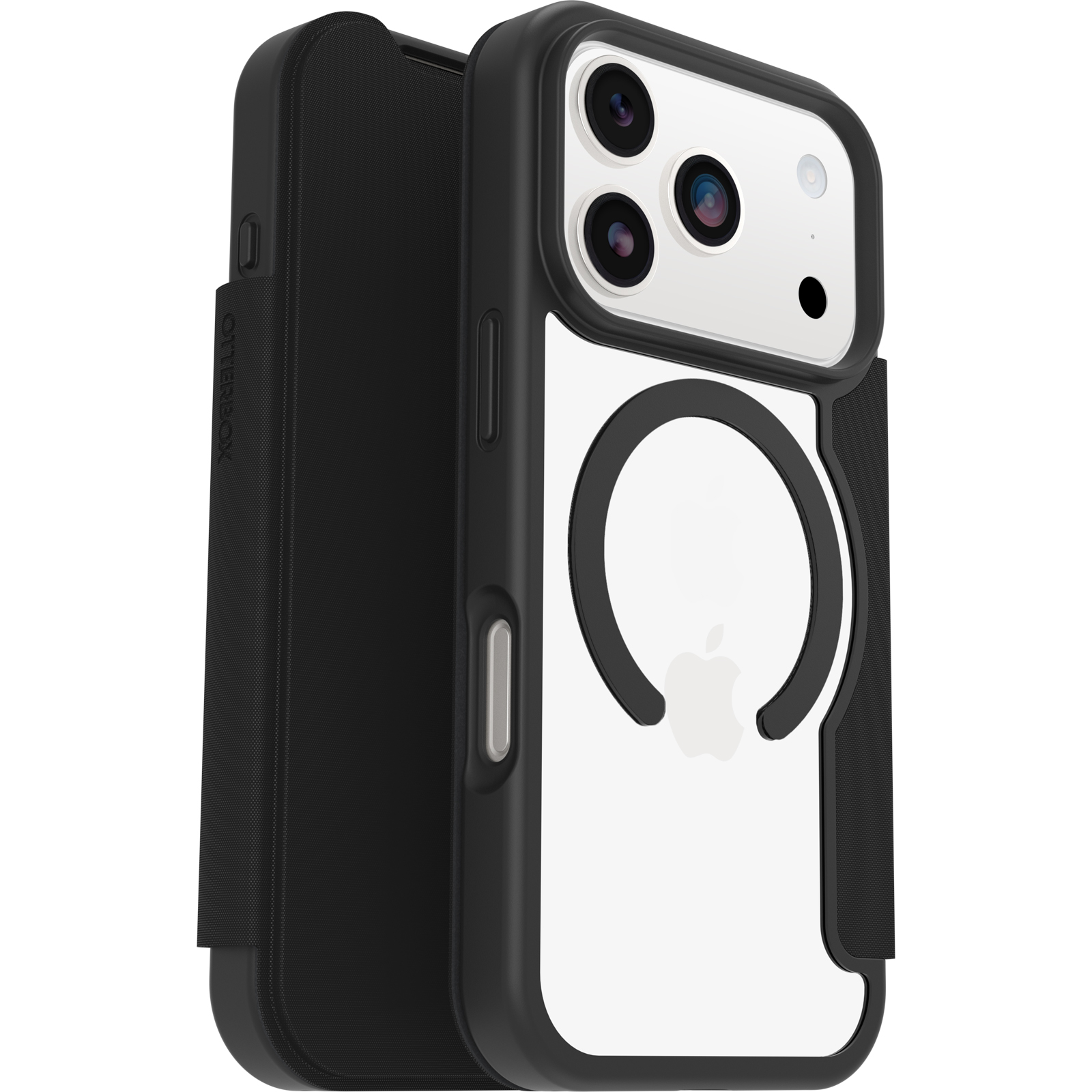 OtterBox React Folio MagSafe iPhone 18 Pro / 17 Pro hoesje zwart