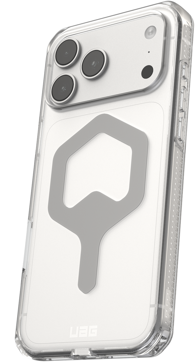 UAG Plyo MagSafe iPhone 18 Pro hoesje ice zilver