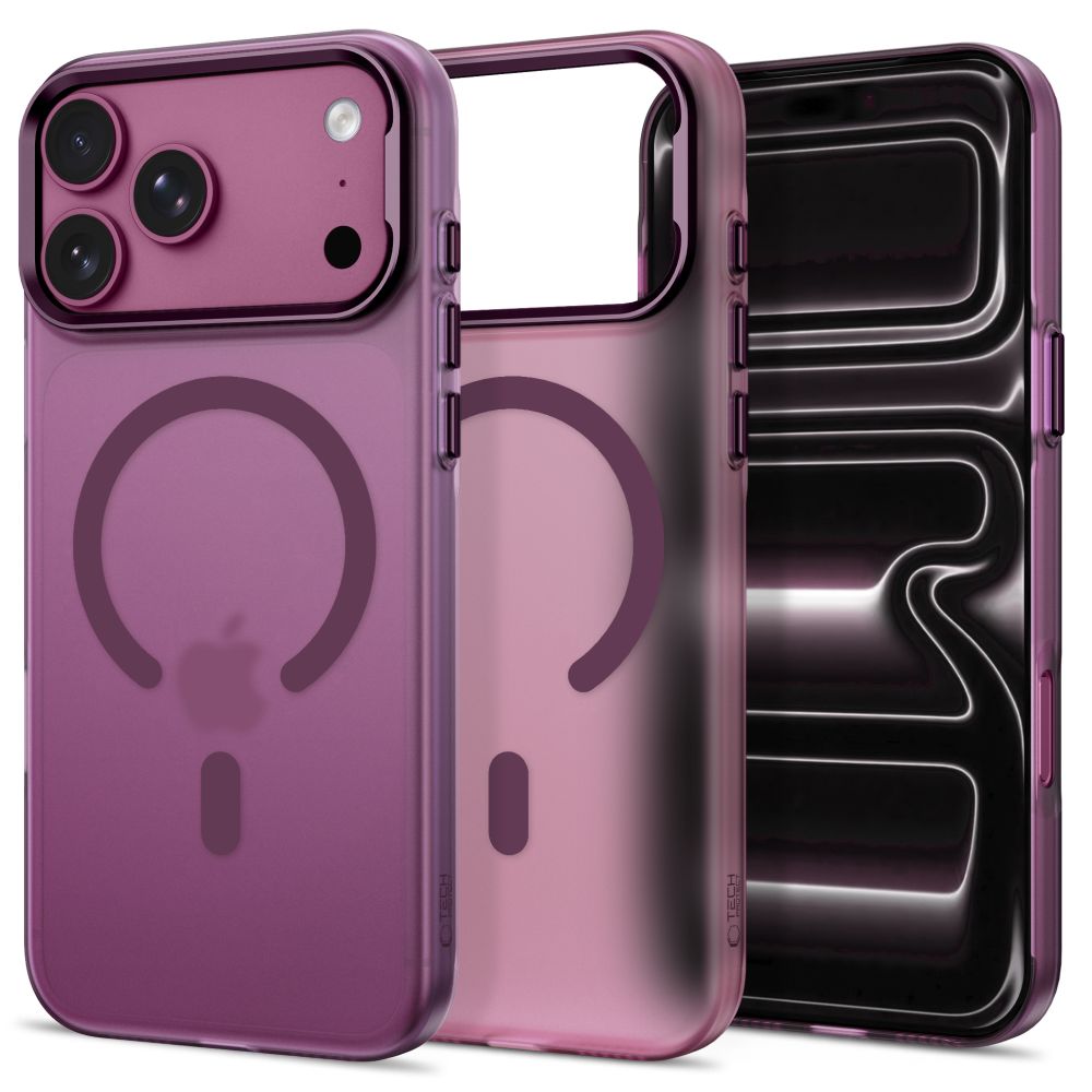 TechProtection Zero MagSafe iPhone 18 Pro case dark cherry