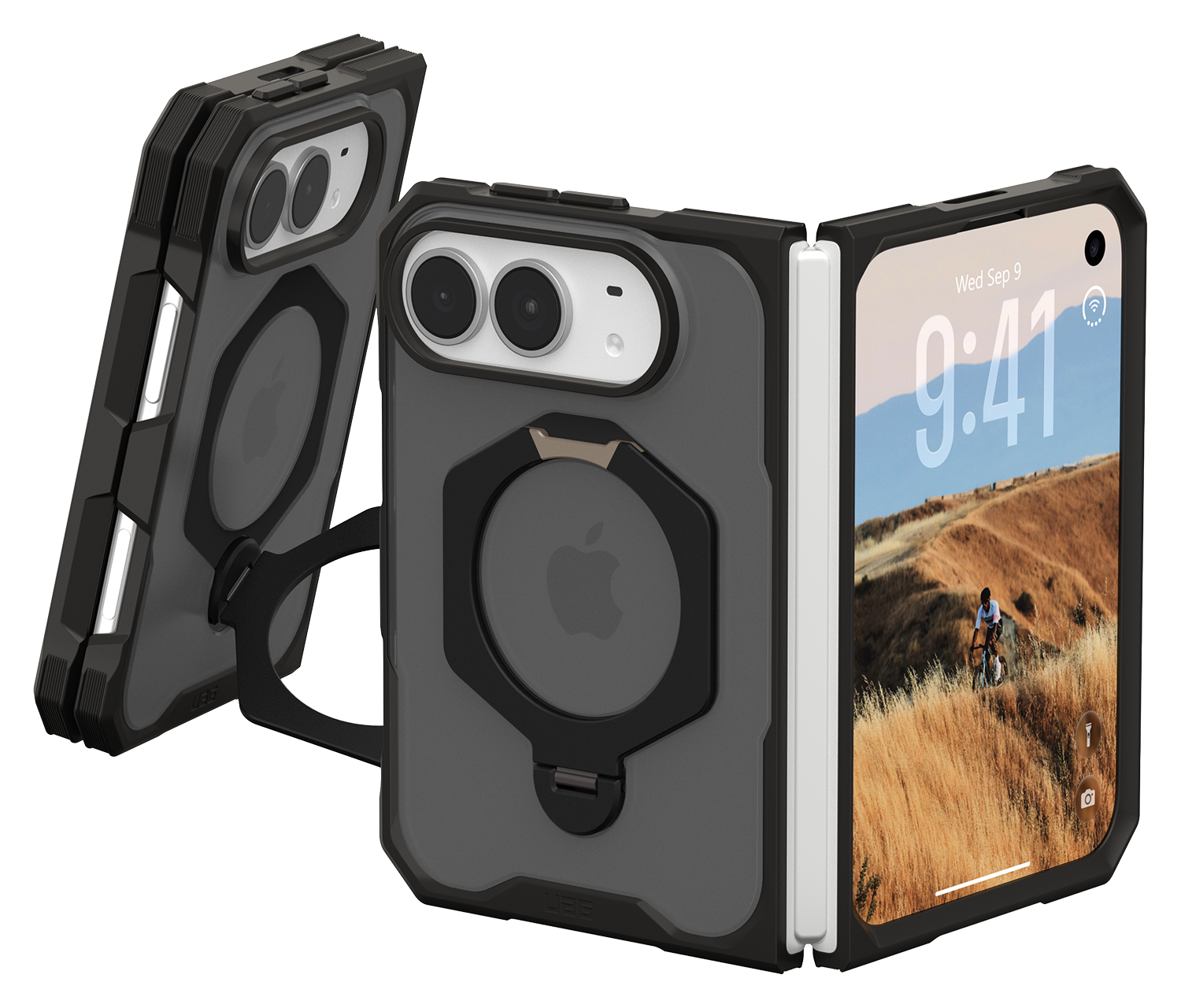 UAG Mouve XTE MagSafe iPhone Duo hoesje grijs
