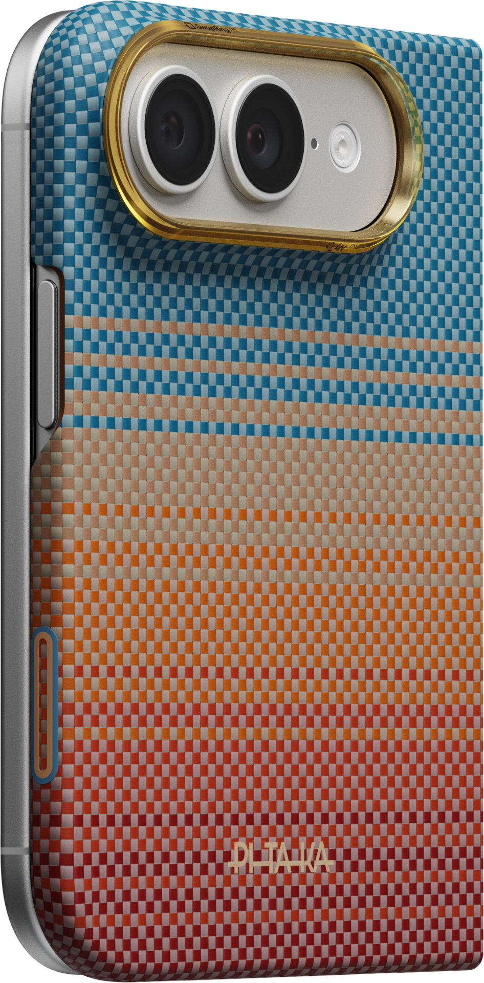 PITAKA Edge iPhone Duo Back Cover hoesje california dream