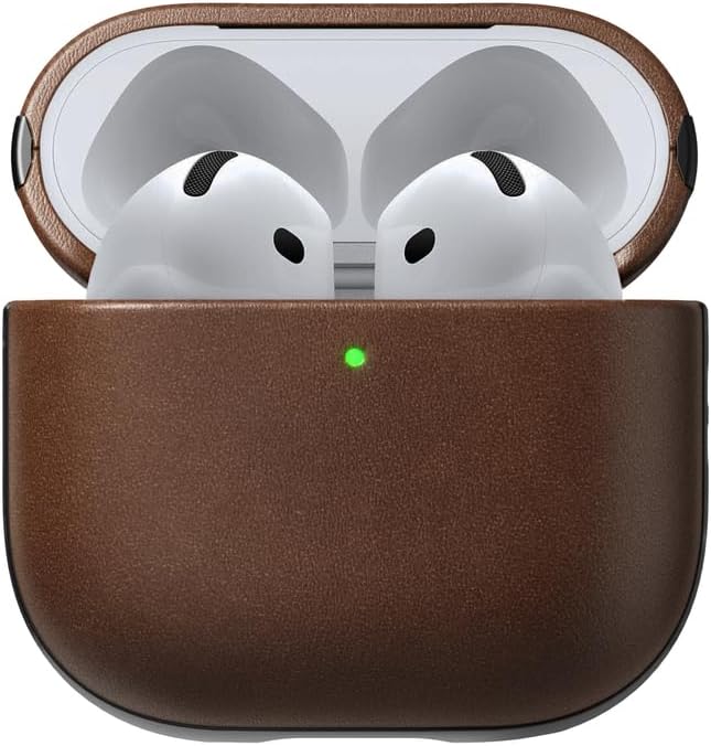 Nomad Modern Leather AirPods 5 / AirPods 4 hoesje bruin