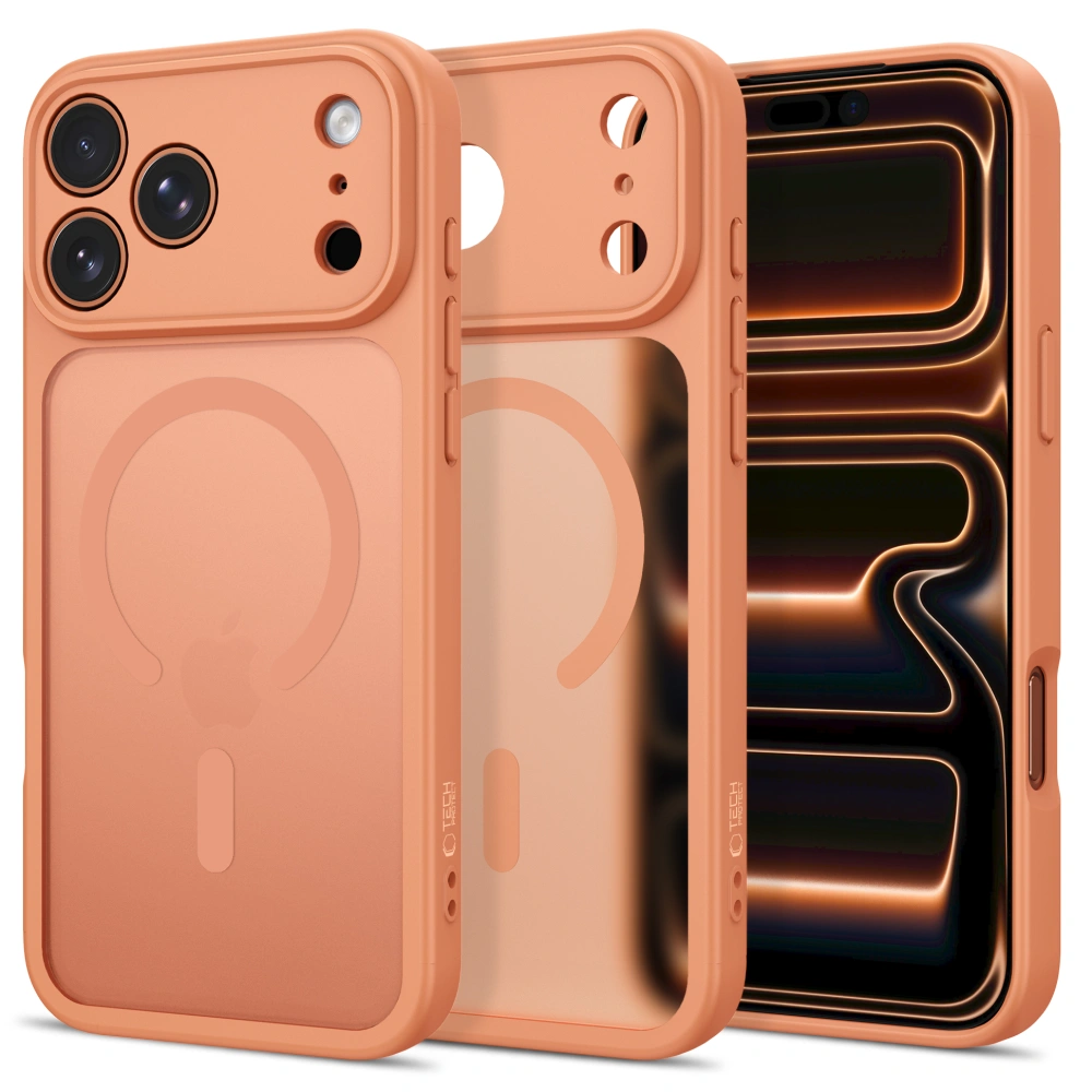 TechProtection Core MagSafe iPhone 18 Pro hoesje oranje