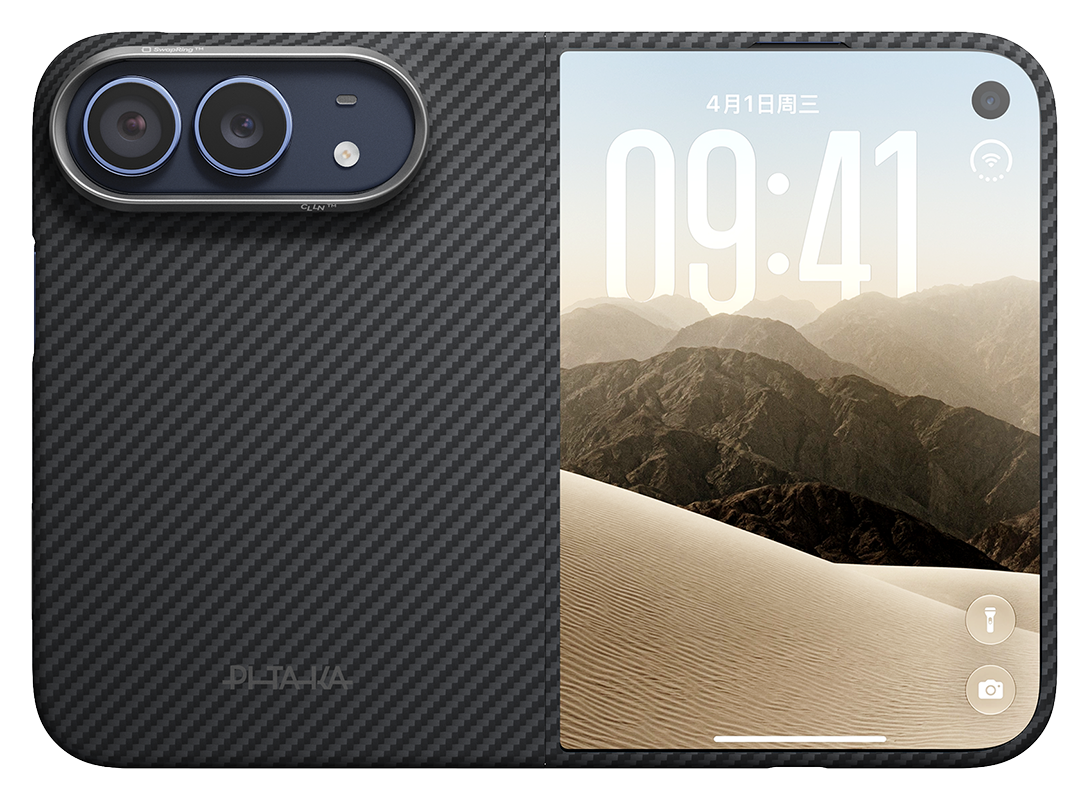 PITAKA Suite iPhone Duo hoesje zwart