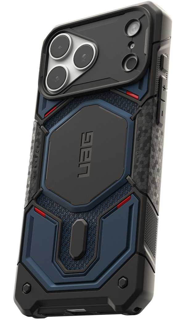 UAG Monarch Pro MagSafe iPhone 18 Pro hoesje kevlar blauw