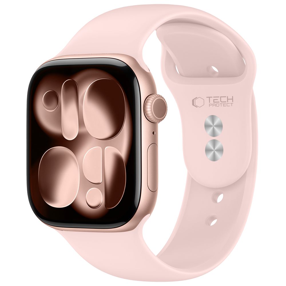 TechProtection Silicone Apple Watch 42 / 41 / 40 mm bandje roze