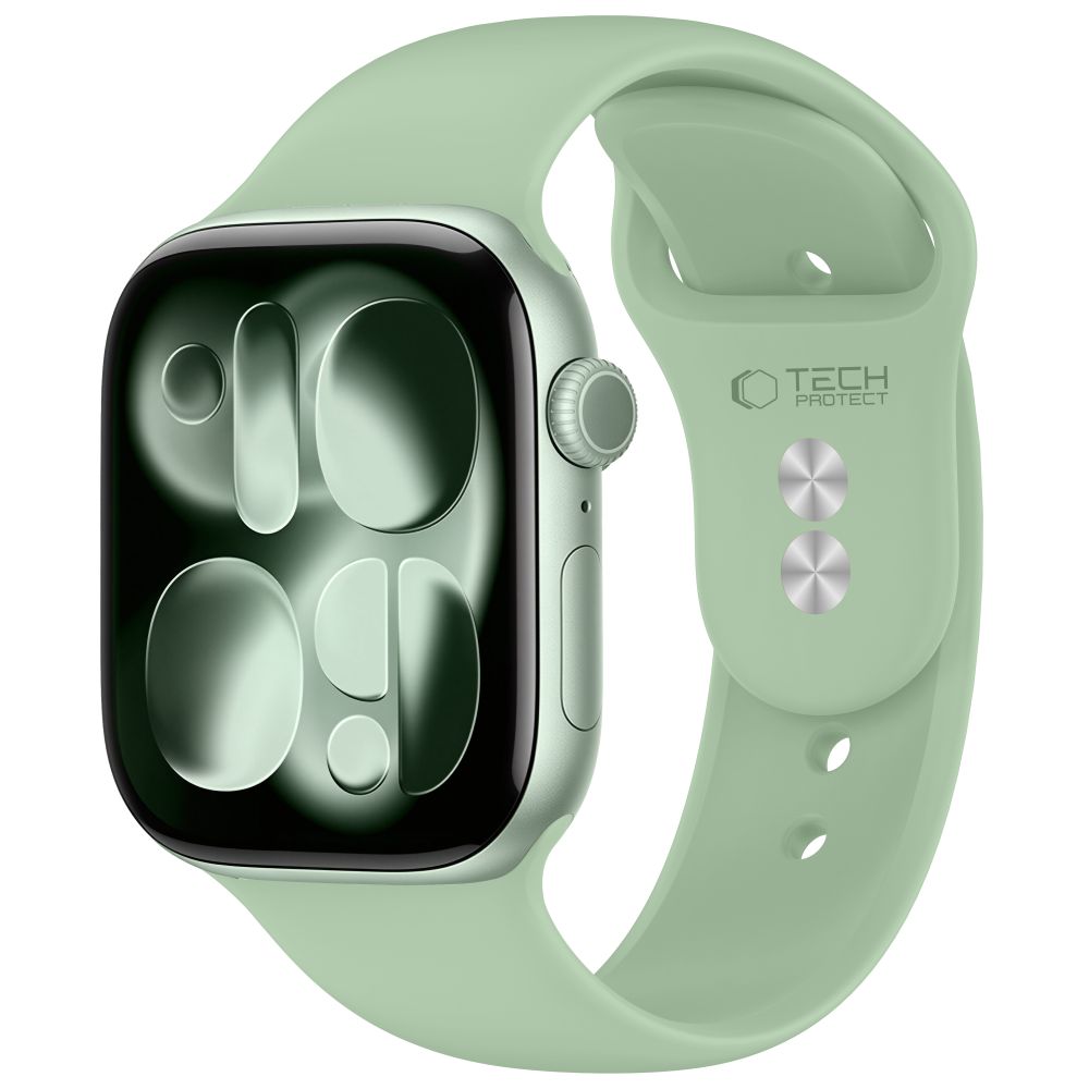 TechProtection Silicone Apple Watch 42 / 41 / 40 mm strap pistachio