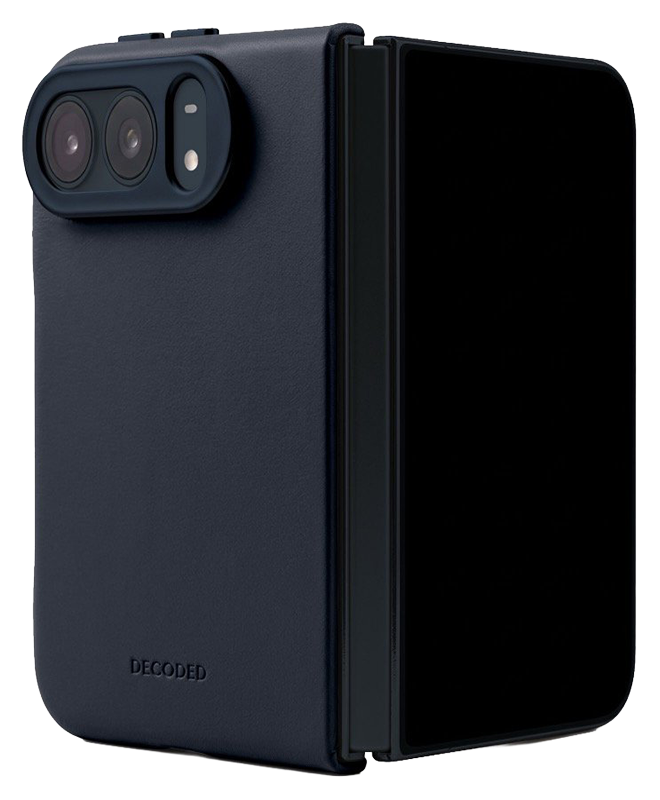 DECODED Leather Case iPhone Duo hoesje navy