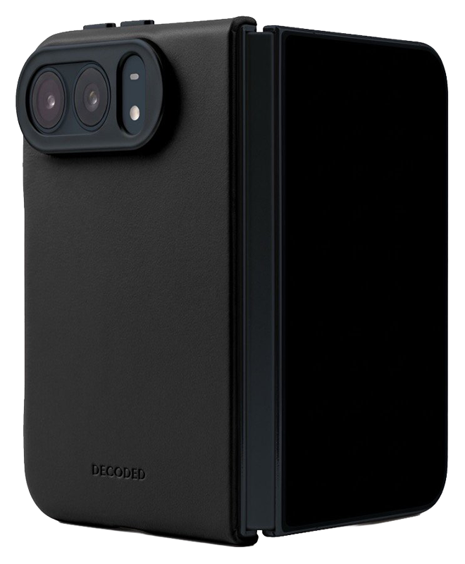 DECODED Leather Case iPhone Duo hoesje zwart