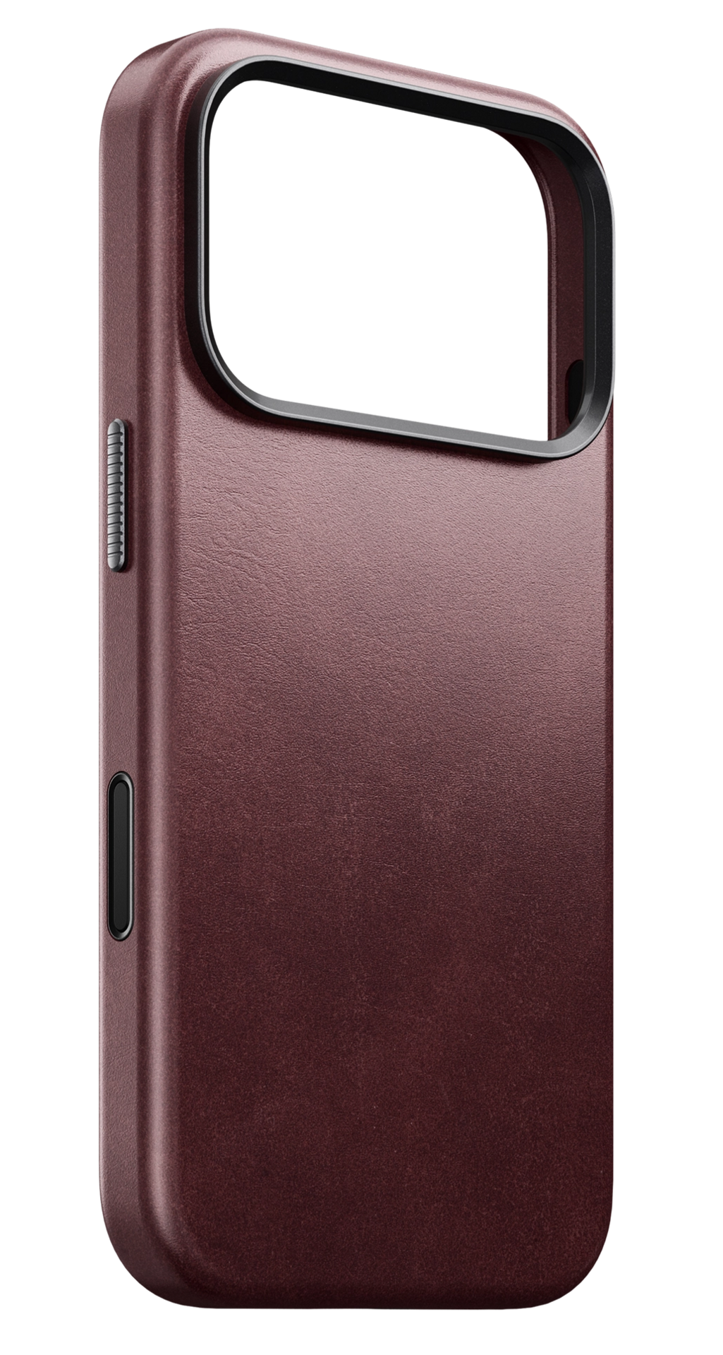 Nomad Traditional Leather Horween iPhone 18 Pro hoesje burgundy