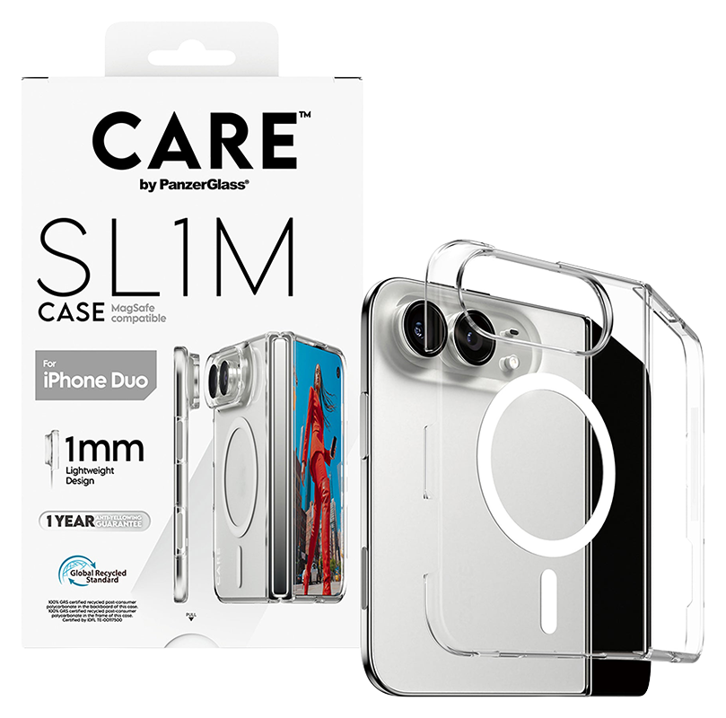PanzerGlass CARE Slim MagSafe iPhone Ultra hoesje transparant