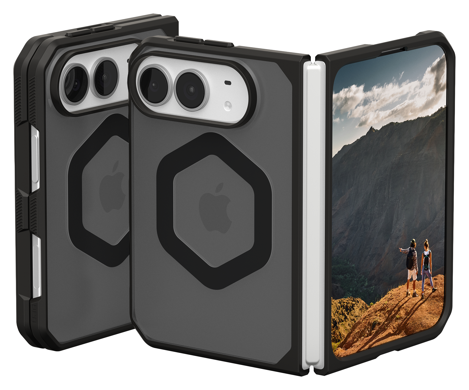 UAG Mouve MagSafe iPhone Duo hoesje grijs