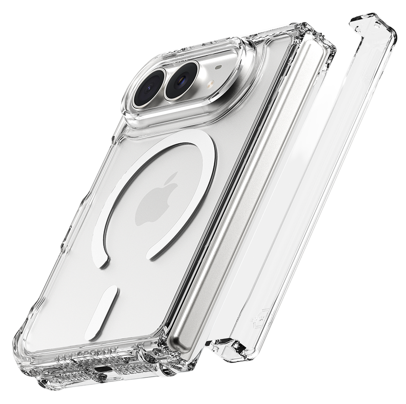 ITSKINS Hybrid R iPhone Duo hoesje transparant